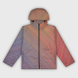Ветровка с капюшоном женская Градиент в полоску, цвет: 3D-черный
