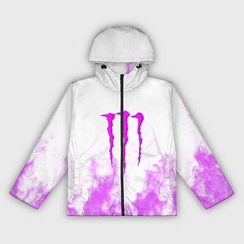 Женская ветровка Monster energy neon flame / 3D-Черный – фото 1