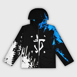 Ветровка с капюшоном женская Doom краски лого текстура, цвет: 3D-черный