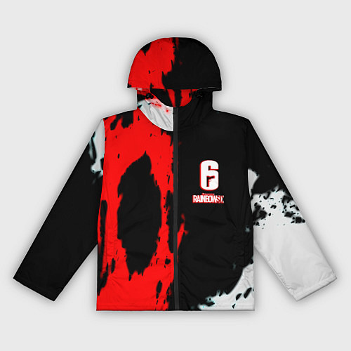 Женская ветровка Rainbow six краски абстрактные / 3D-Черный – фото 1