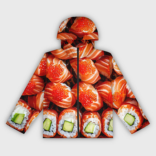 Женская ветровка Филадельфия с красной икрой / 3D-Черный – фото 1