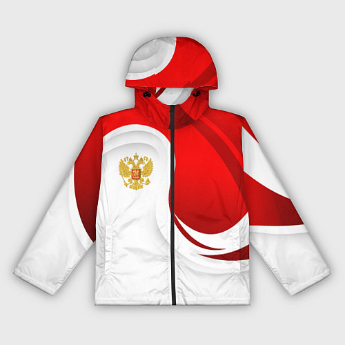 Женская ветровка Россия - красный и белый / 3D-Черный – фото 1