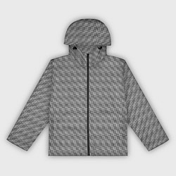 Ветровка с капюшоном женская Графитовые штрихи, цвет: 3D-черный