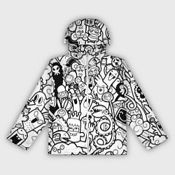 Ветровка с капюшоном женская Каляки маляки, цвет: 3D-белый