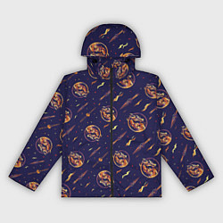 Ветровка с капюшоном женская Mortal Kombat logo pattern, цвет: 3D-черный