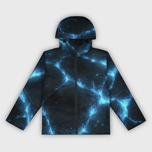 Женская ветровка Синий свет из черной плиты / 3D-Черный – фото 1