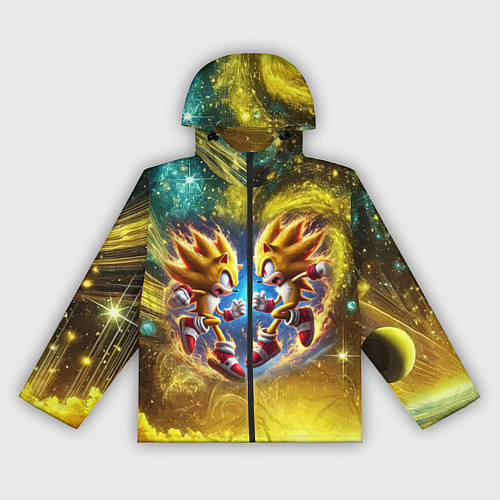 Женская ветровка Sonic and Shadow battle in space - movie / 3D-Черный – фото 1