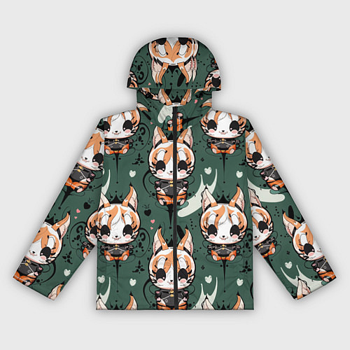 Женская ветровка Анимешный лис фенек / 3D-Черный – фото 1