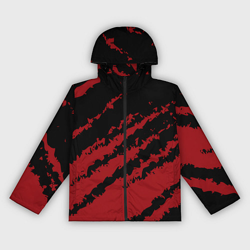 Женская ветровка The color is red and black / 3D-Черный – фото 1