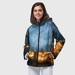 Ветровка с капюшоном женская Костюмы для halloween, цвет: 3D-черный — фото 2