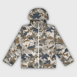 Ветровка с капюшоном женская Светлый камуфляж, цвет: 3D-белый