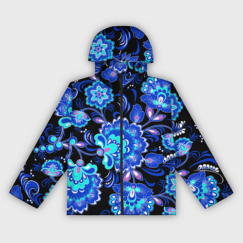 Женская ветровка Хохлома негатив / 3D-Черный – фото 1