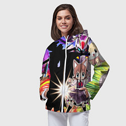 Ветровка с капюшоном женская Фанату аниме, цвет: 3D-белый — фото 2