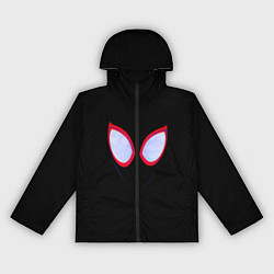 Ветровка с капюшоном женская Человек паук глаза, цвет: 3D-черный