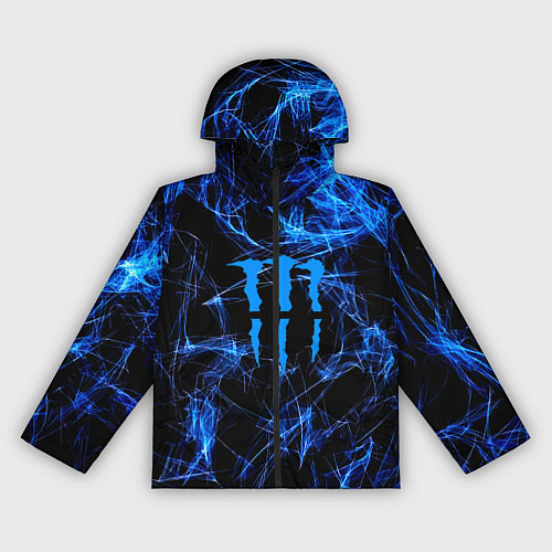 Женская ветровка Monster energy искры дымы / 3D-Черный – фото 1