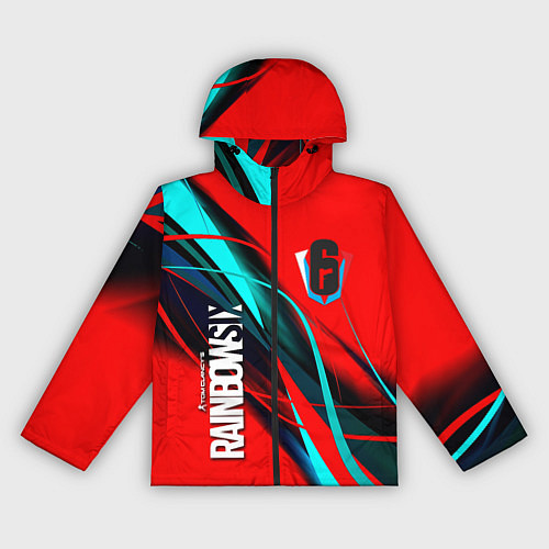 Женская ветровка Rainbow six геометрия полосы / 3D-Черный – фото 1