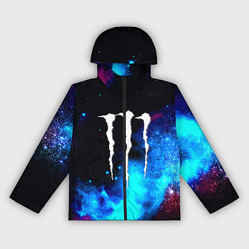 Женская ветровка Monster energy космос / 3D-Черный – фото 1