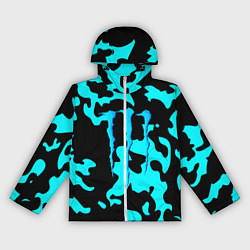 Ветровка с капюшоном женская Monster energy камуфляж голубой, цвет: 3D-белый