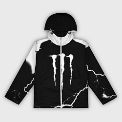 Ветровка с капюшоном женская Monster energy storm energy, цвет: 3D-белый