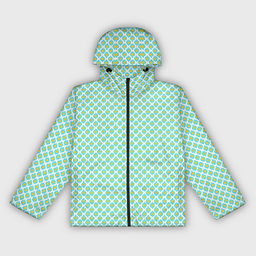 Женская ветровка Ikat ogee - этнический узор / 3D-Черный – фото 1