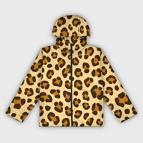 Женская ветровка Паттерн с пятнами леопарда / 3D-Черный – фото 1