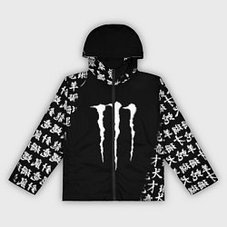 Ветровка с капюшоном женская Monster energy japan symbol, цвет: 3D-черный