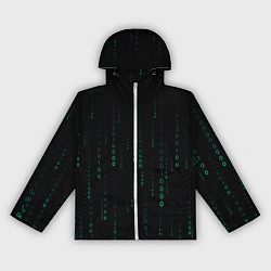 Ветровка с капюшоном женская Color black turquoise, цвет: 3D-белый