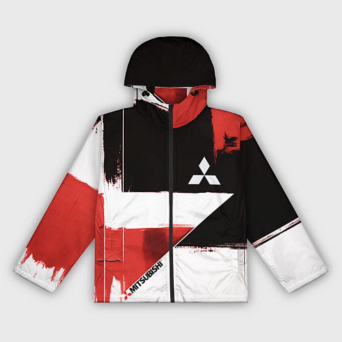 Женская ветровка Митсубиси логотип / 3D-Черный – фото 1