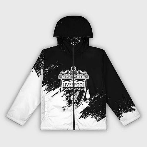 Женская ветровка Liverpool краски белые / 3D-Черный – фото 1