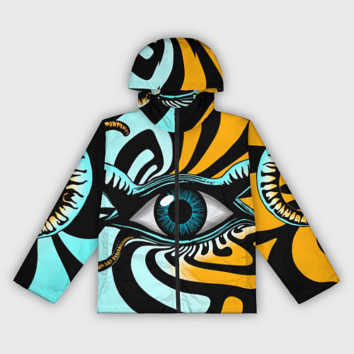 Женская ветровка Глаз - психоделика / 3D-Черный – фото 1