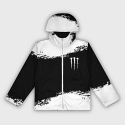 Ветровка с капюшоном женская Monster energy белые краски, цвет: 3D-белый