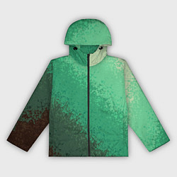 Ветровка с капюшоном женская Градиент текстурный зелёный, цвет: 3D-черный
