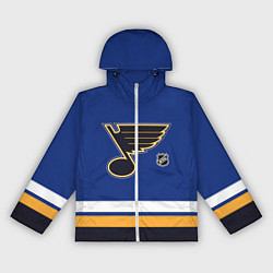 Ветровка с капюшоном женская Сент Луис Блюз хоккей, цвет: 3D-белый
