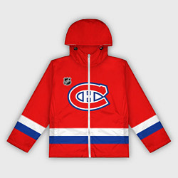 Ветровка с капюшоном женская Монреаль Канадиенс хоккей, цвет: 3D-белый