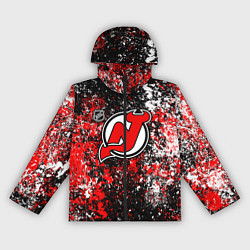 Ветровка с капюшоном женская New Jersey Devils NHL black, цвет: 3D-черный