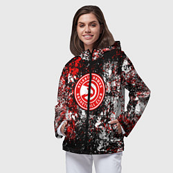 Ветровка с капюшоном женская Atlanta Hawks, цвет: 3D-черный — фото 2