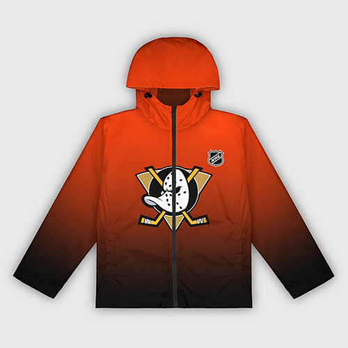 Женская ветровка Анахайм Дакс - оранжевый градиент / 3D-Черный – фото 1
