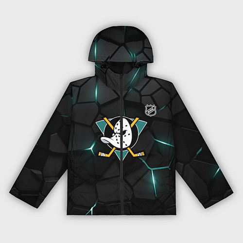 Женская ветровка Анахайм Дакс - плиты с подсветкой / 3D-Черный – фото 1