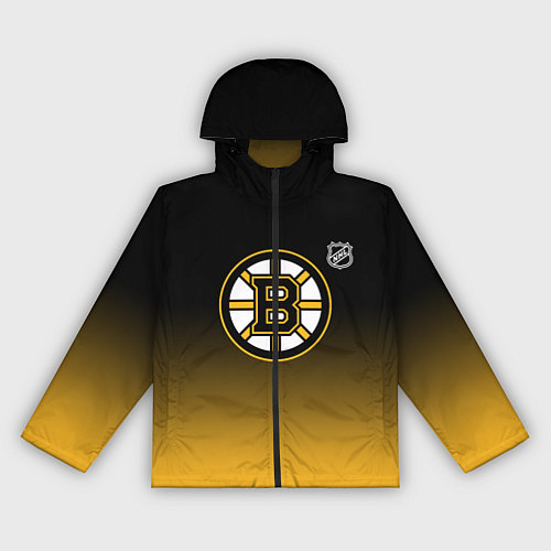 Женская ветровка Бостон Брюинз - градиент / 3D-Черный – фото 1