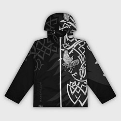 Ветровка с капюшоном женская Верные спутники Одина, цвет: 3D-белый