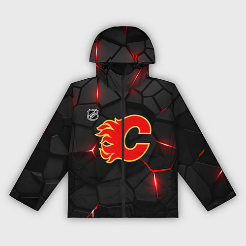Женская ветровка Калгари Флэймз - НХЛ хоккей / 3D-Черный – фото 1