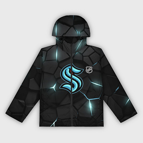 Женская ветровка Сиэтл Кракен - НХЛ хоккей / 3D-Черный – фото 1