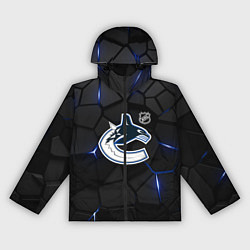 Ветровка с капюшоном женская Ванкувер Кэнакс - НХЛ хоккей, цвет: 3D-черный