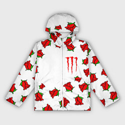 Ветровка с капюшоном женская Monster energy steel rose, цвет: 3D-белый