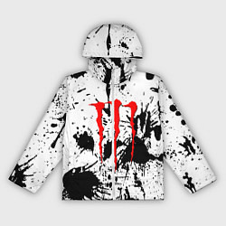 Ветровка с капюшоном женская Monster energy краски, цвет: 3D-белый