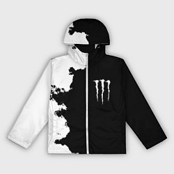 Ветровка с капюшоном женская Monster energy краски белые, цвет: 3D-белый