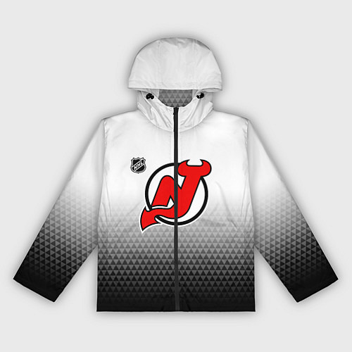 Женская ветровка Нью Джерси Девилз - из белого в черный / 3D-Черный – фото 1