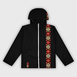 Ветровка с капюшоном женская Русь славянские традиции и культура, цвет: 3D-белый