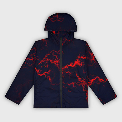 Женская ветровка Lightning red glow / 3D-Черный – фото 1