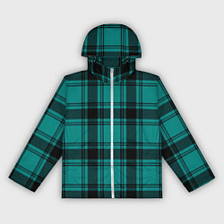 Ветровка с капюшоном женская Checkered dark blue, цвет: 3D-белый